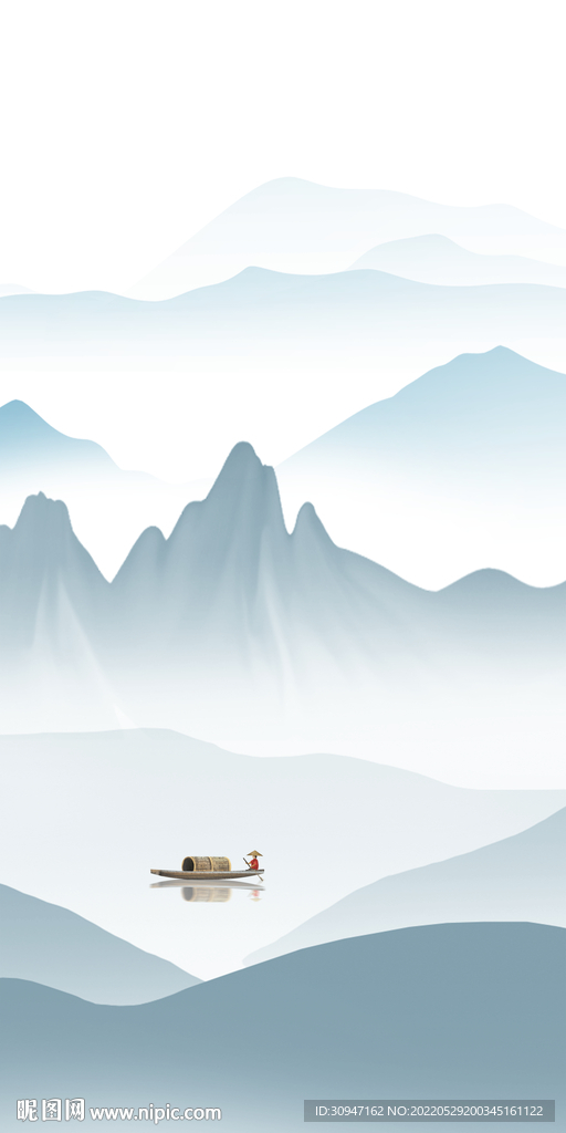 高雅玄关风景框画 TiF分层