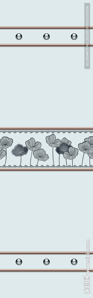 高清分层透明底平开门打印图