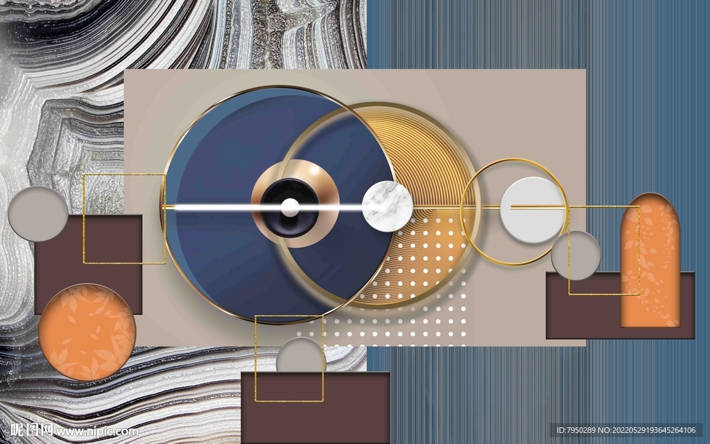 现代简约背景墙装饰画