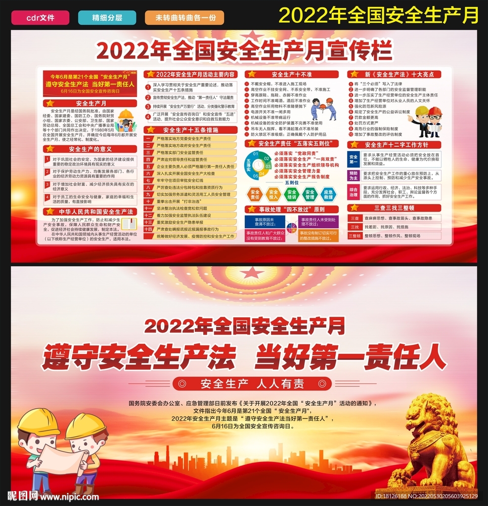 2022年安全生产月宣传栏