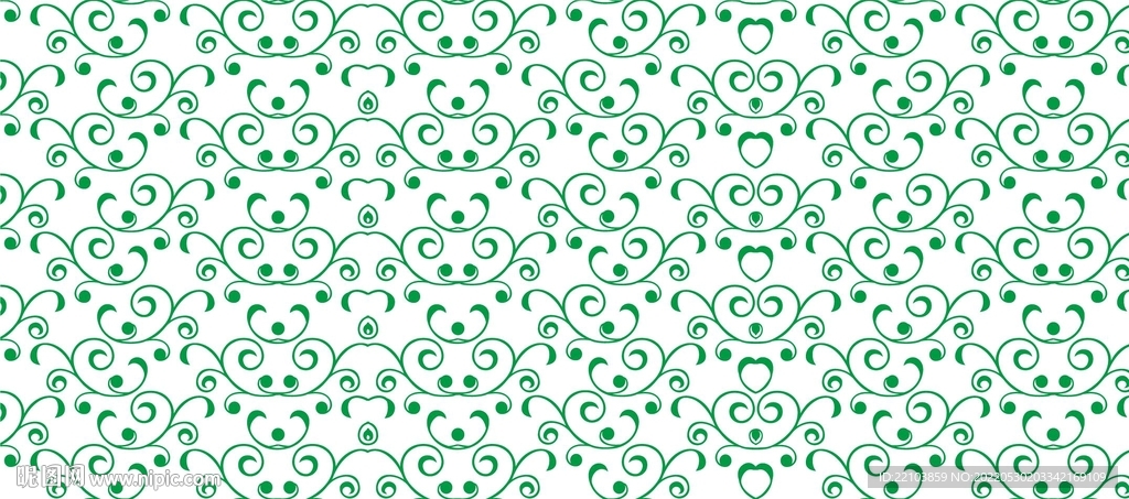 绿叶背景花纹