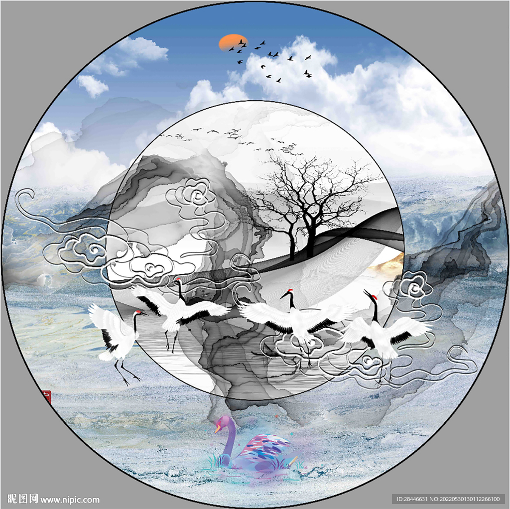新中式装饰画 