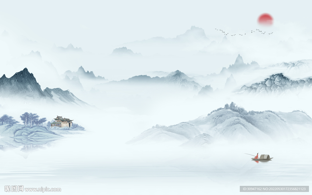 高大上风景高档山水 Tif分层