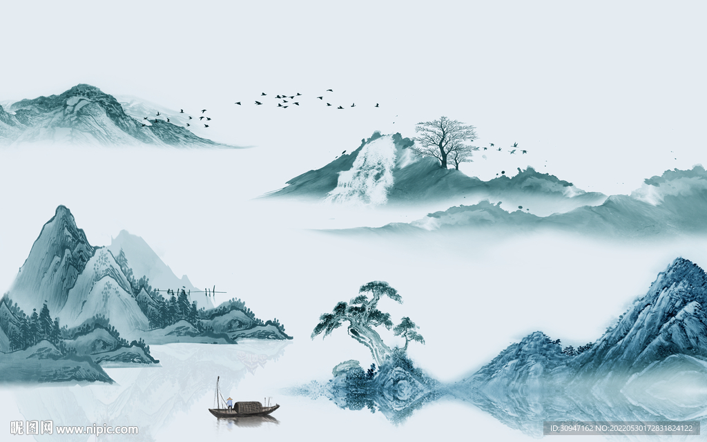 高端风景高档山水 Tif分层