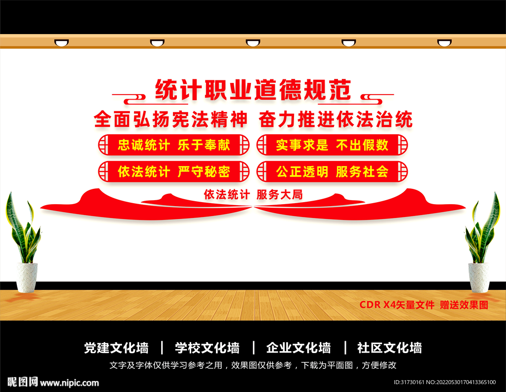 统计文化墙