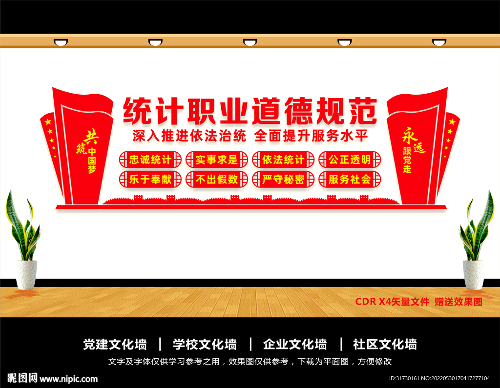 统计文化墙