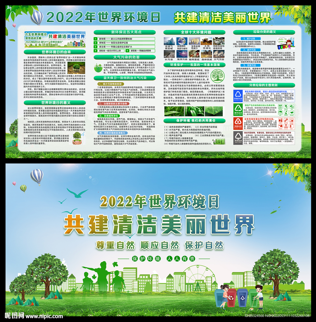 2022年世界环境日宣传栏