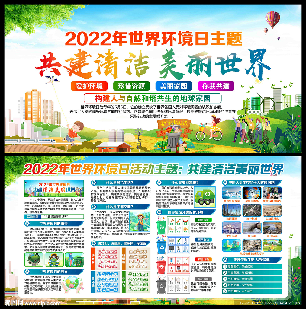2022年世界环境日宣传展板