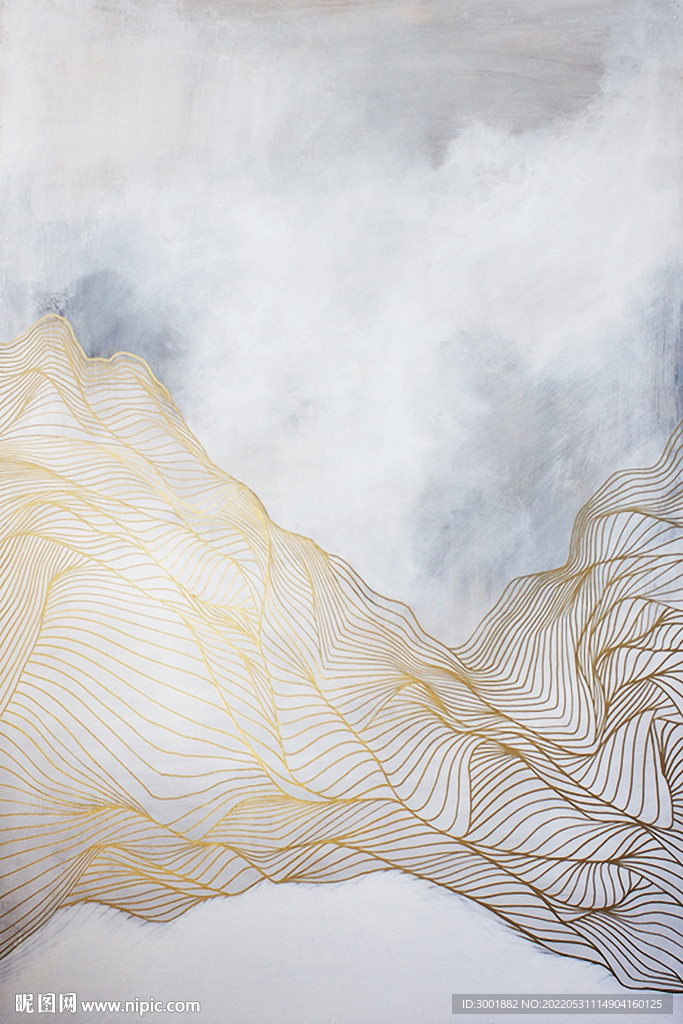 装饰画 线条抽象画