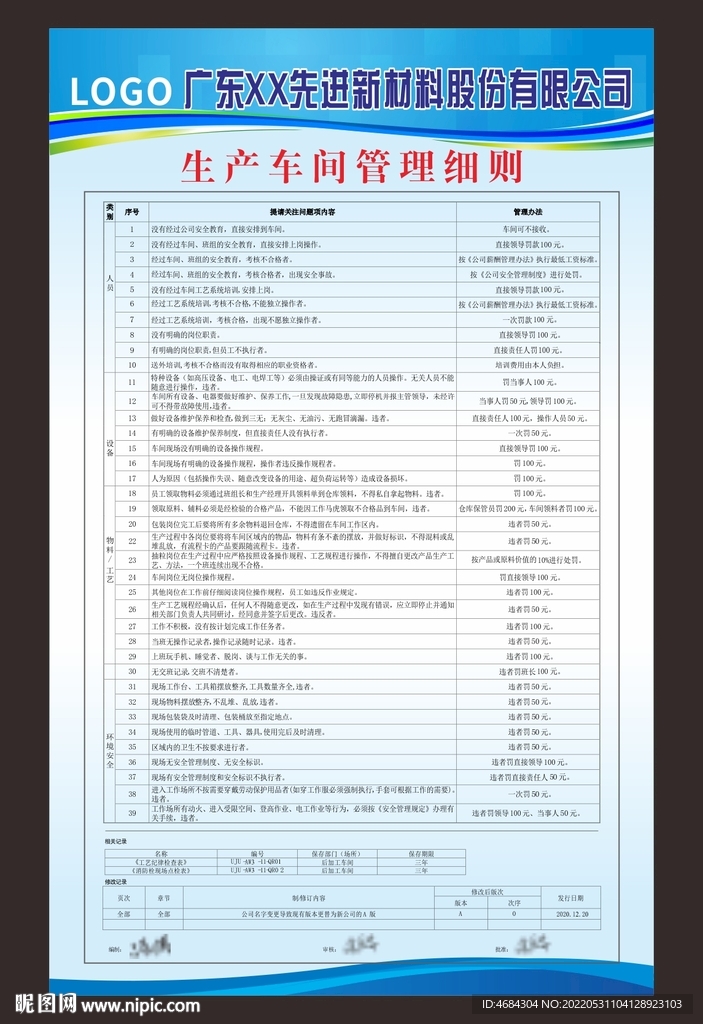 生产车间管理细则