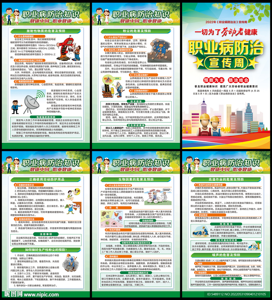 职业病防治展板