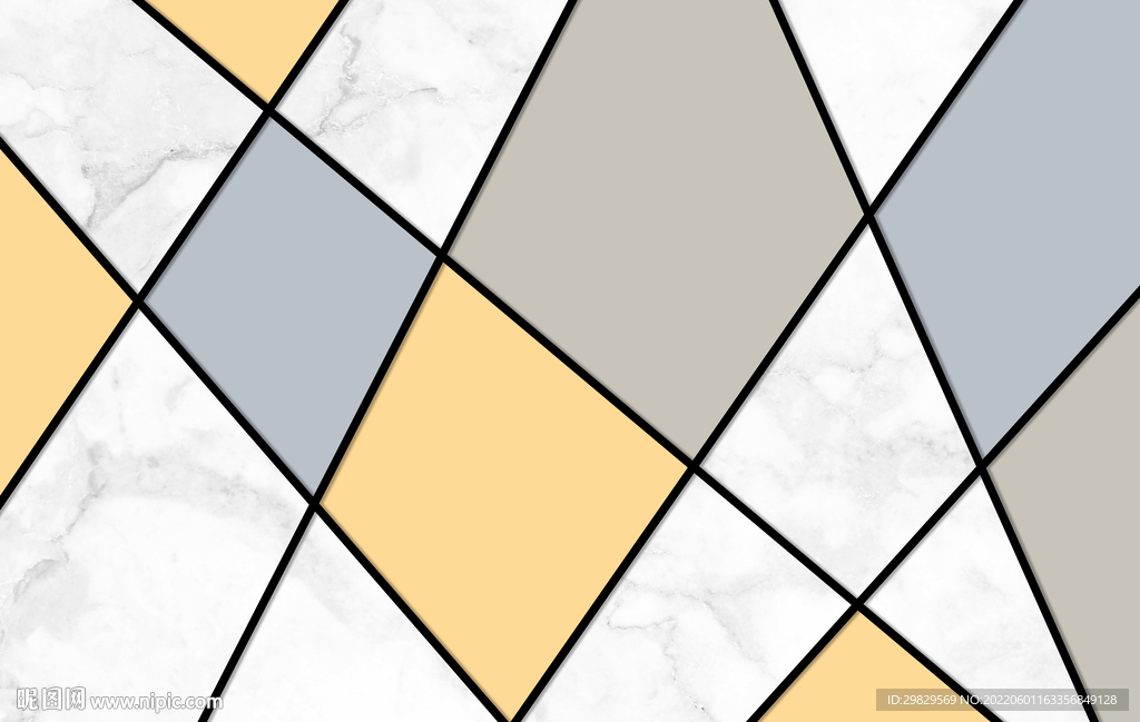 大理石几何三角形立体线条