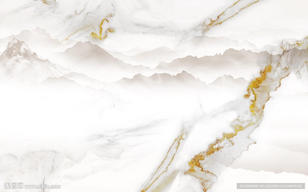 新上架山水鱼肚白画 TIf合层