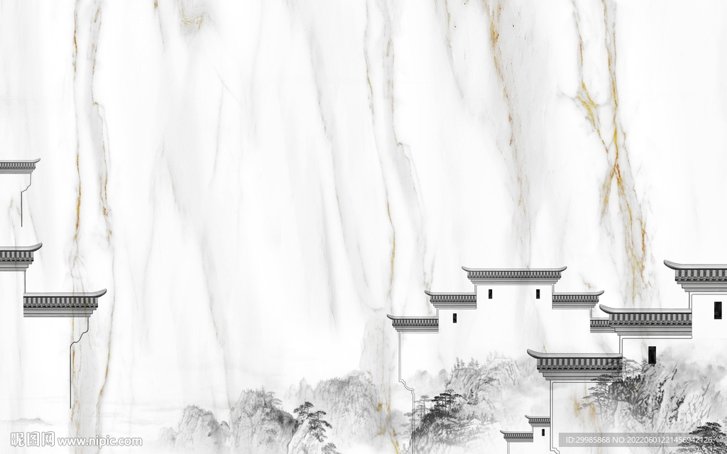 新品 山水雅士白纹 TIf合层