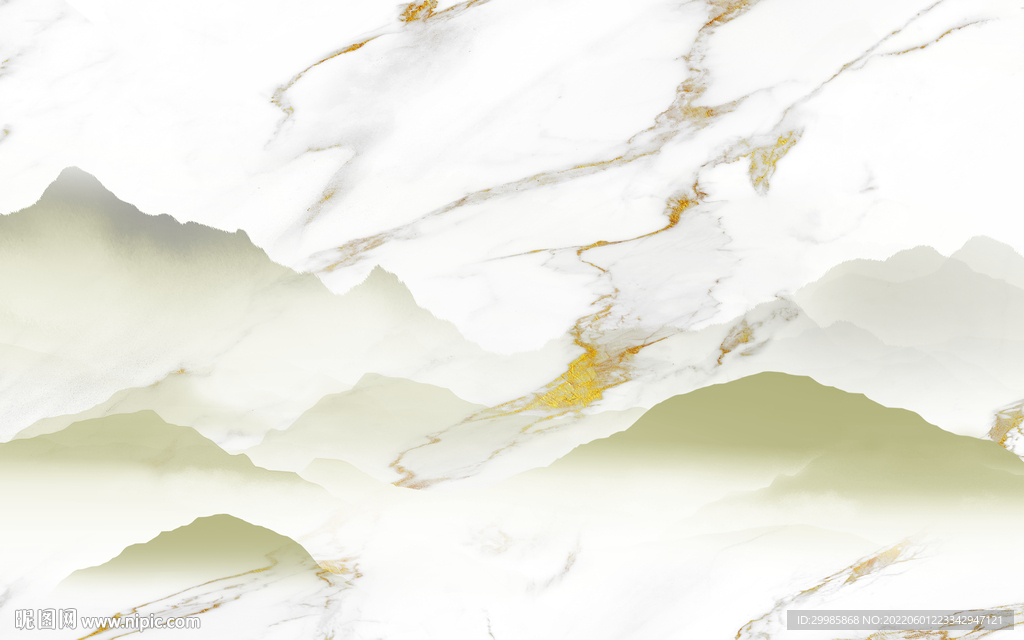 新中式山水雅士白纹 TIf合层