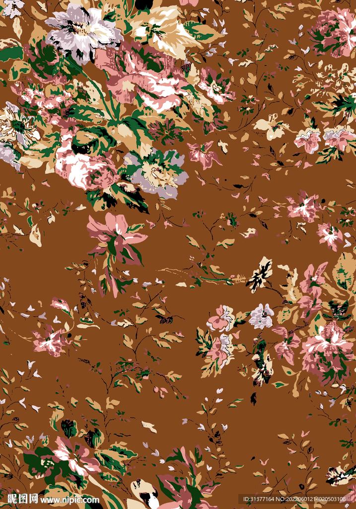 抽象满版小碎花