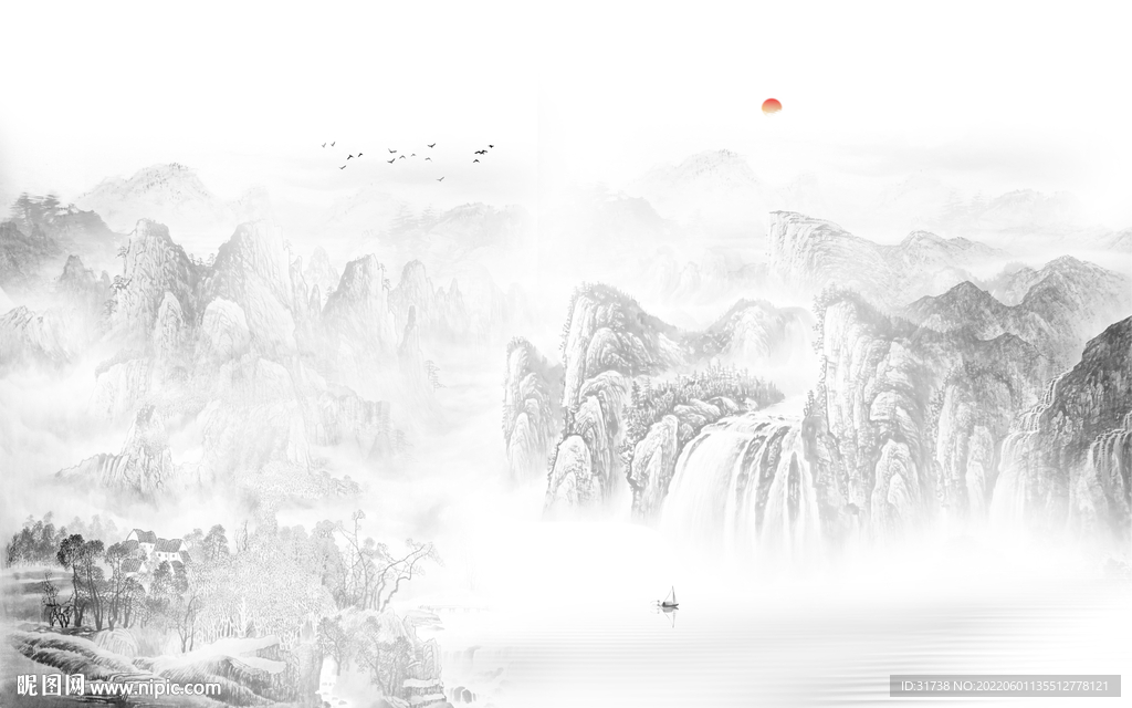 简约现代轻奢客厅背景墙