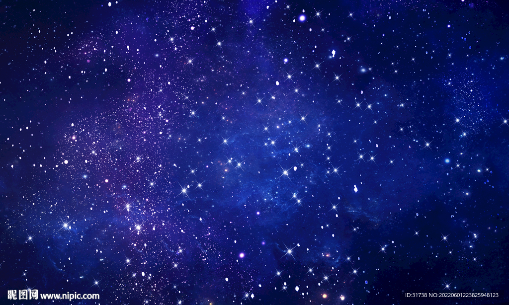 蓝色星空背景