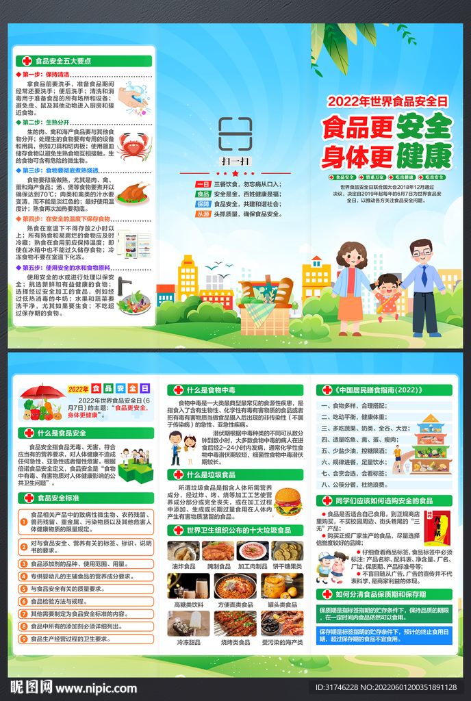 2022年食品安全日三折页