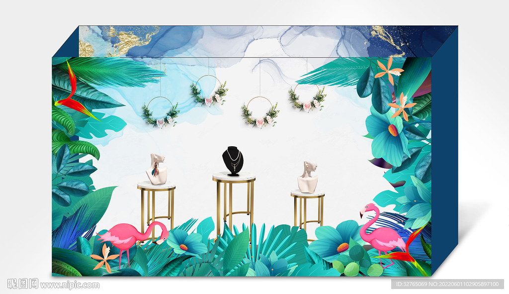 珠宝橱窗美陈高清分层