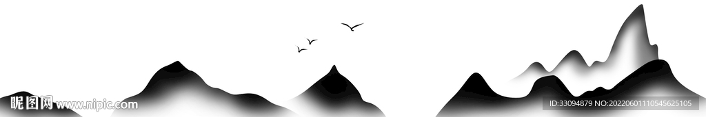 高清分层透明底腰线打印图