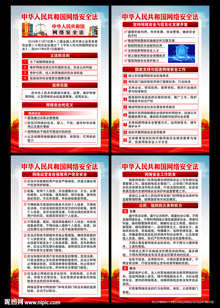 网络安全法展板