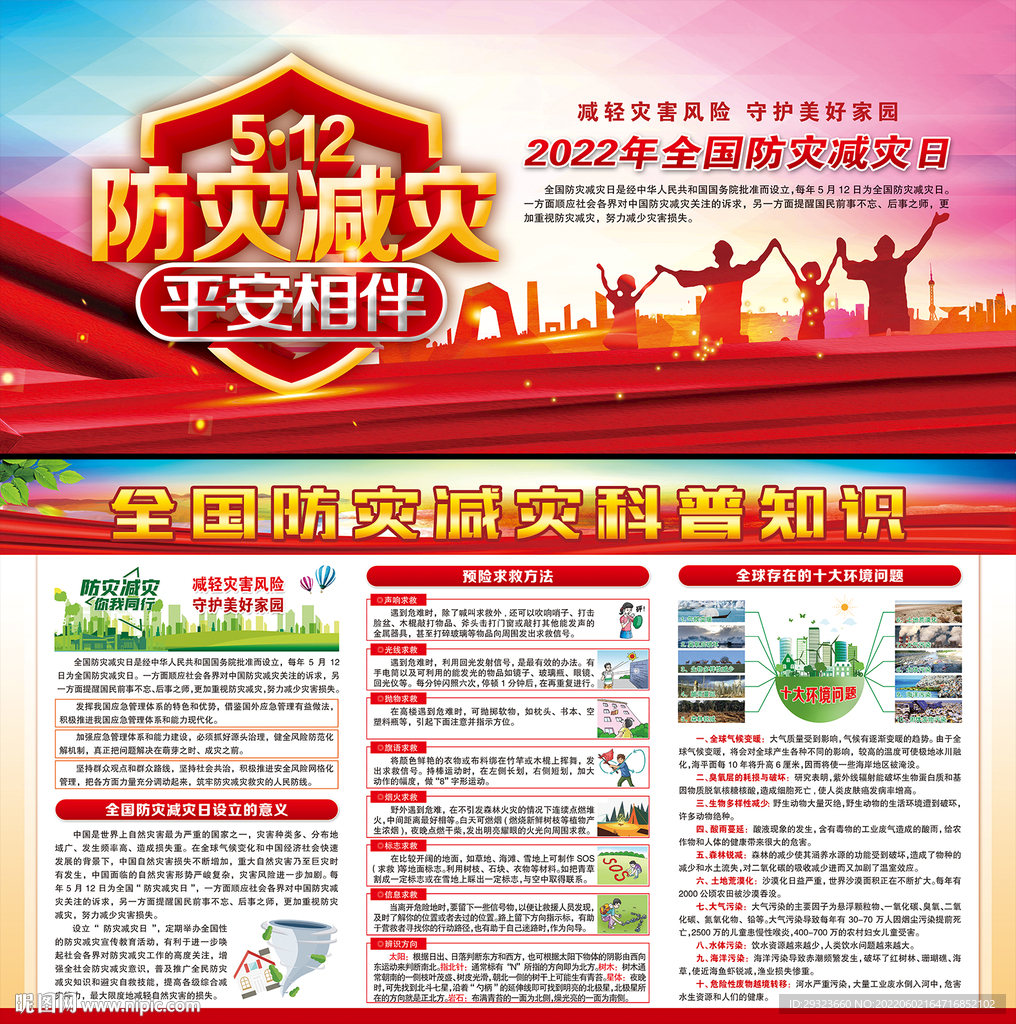 防灾减灾展板
