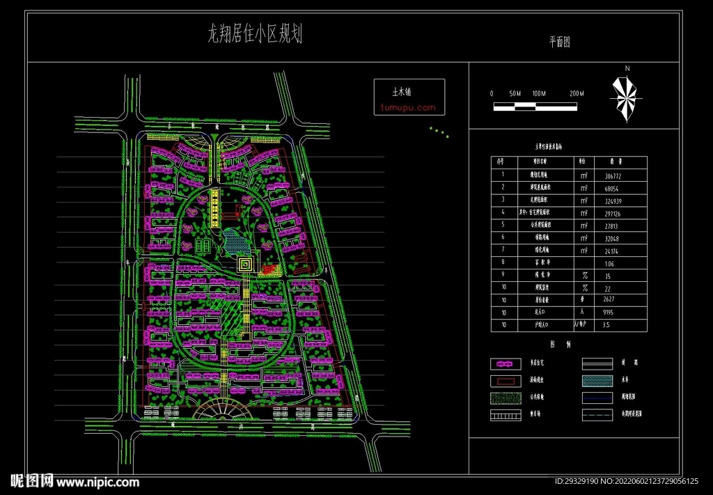 龙翔小区平面图