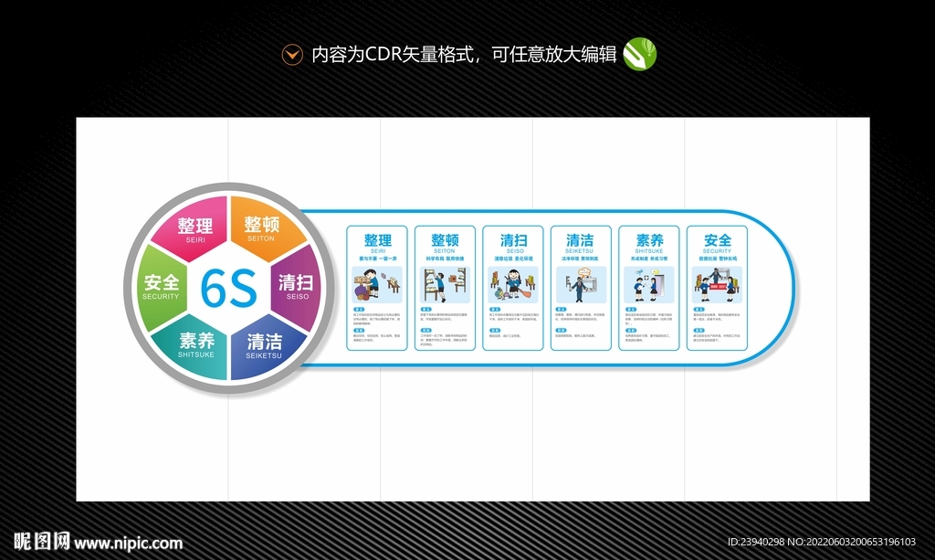 企业6S文化墙