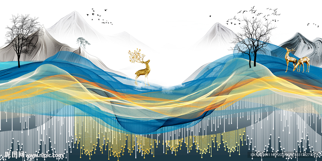 高端 晶瓷装饰画 TIF分层 