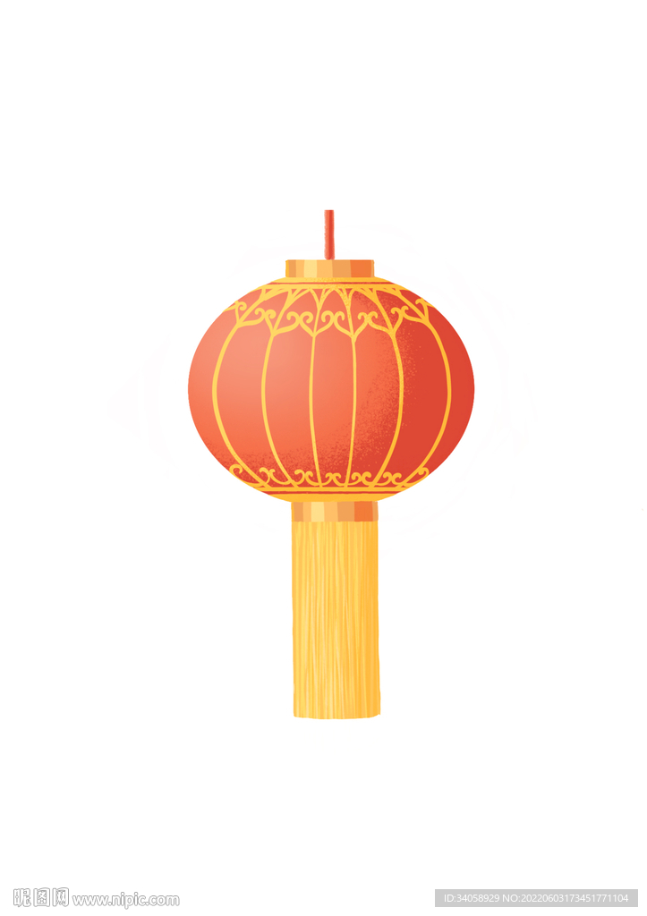喜庆灯笼小元素免抠素材