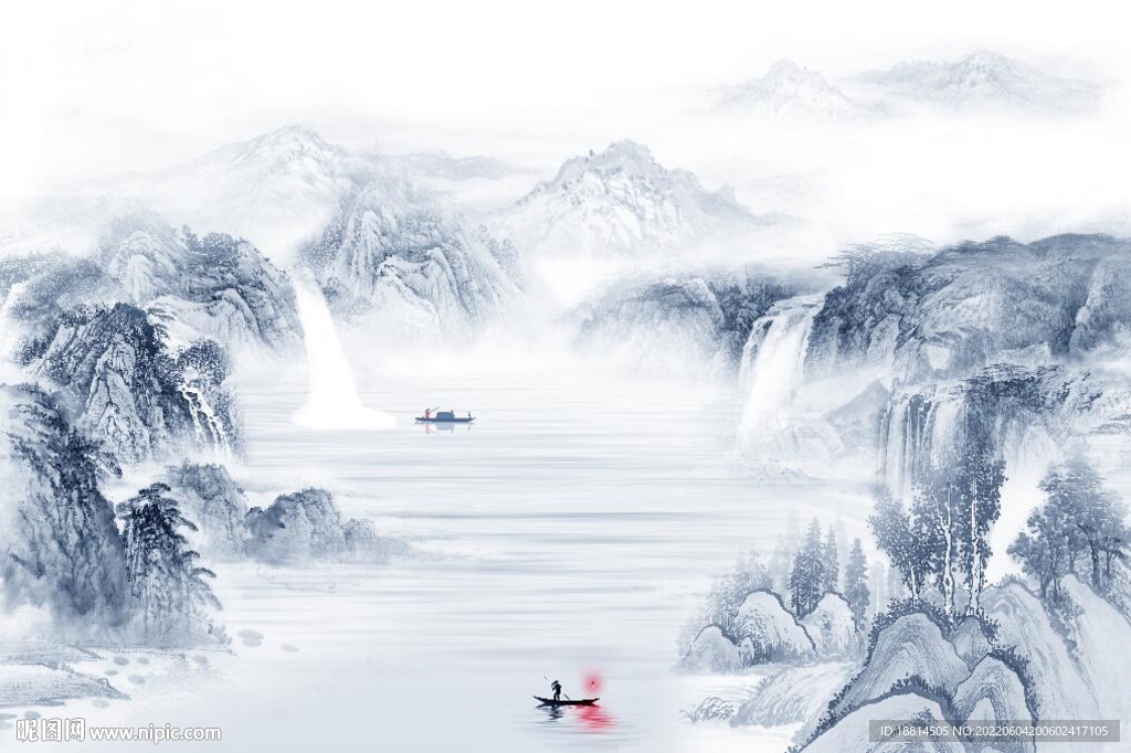 山水背景墙