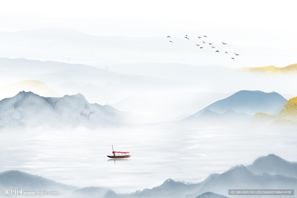 山水背景墙