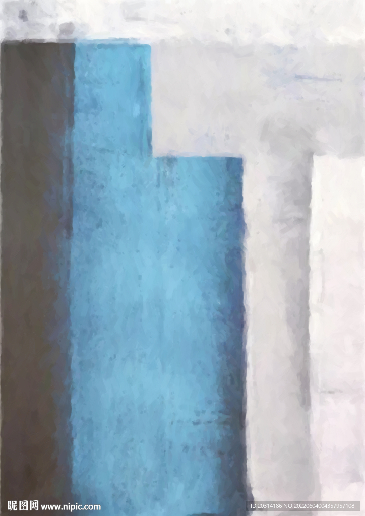 北欧风格抽象油画