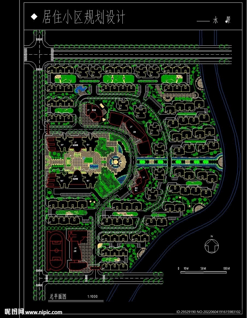 某居住小区规划设计图