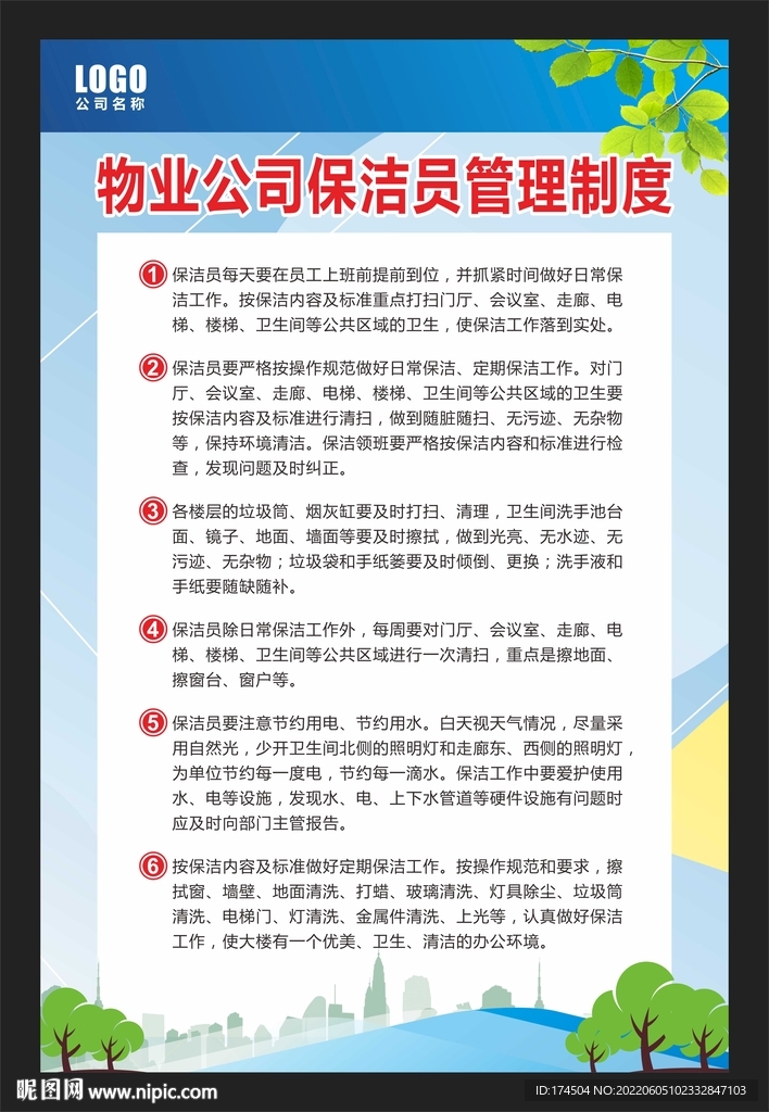 物业公司保洁员管理制度