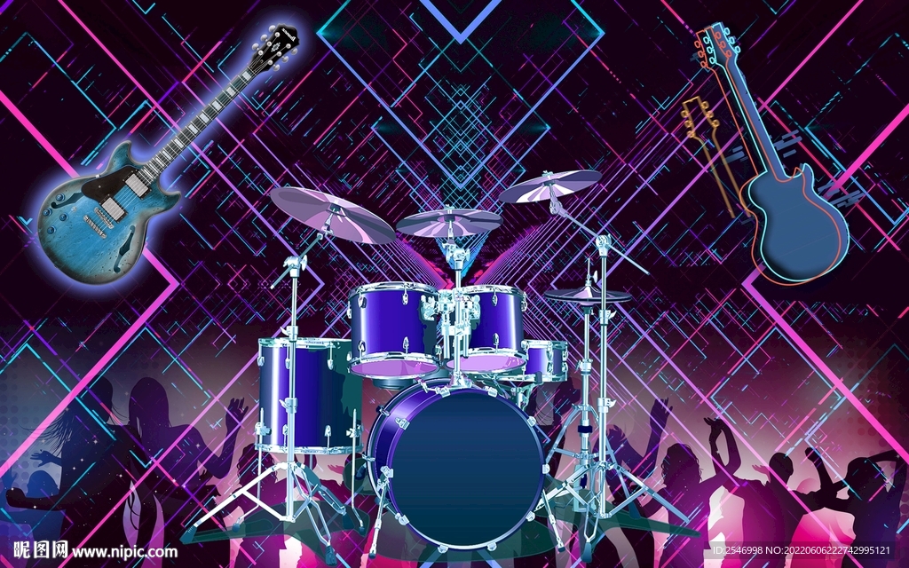 KTV音乐夜店背景墙