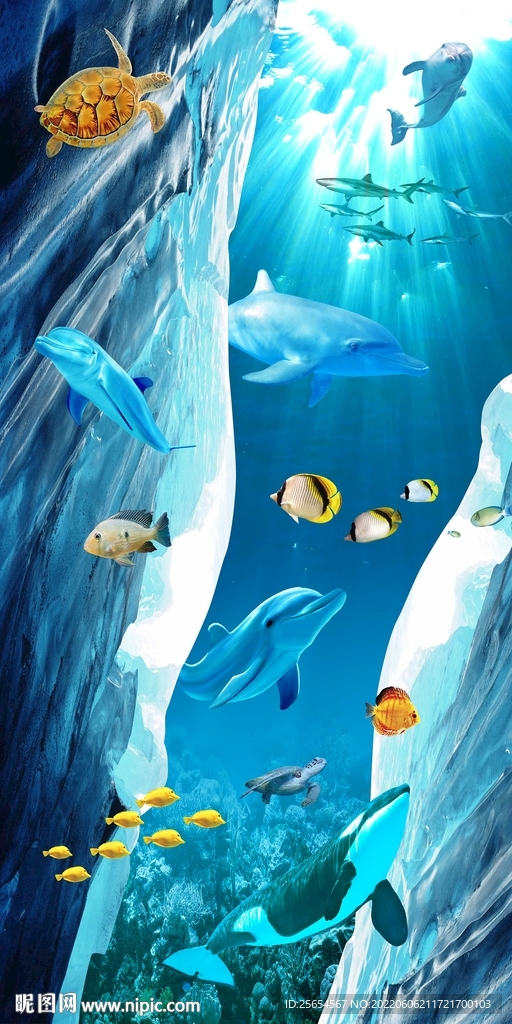 洞穴海底世界玄关