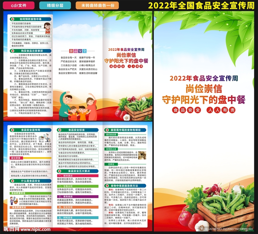 食品安全周三折页