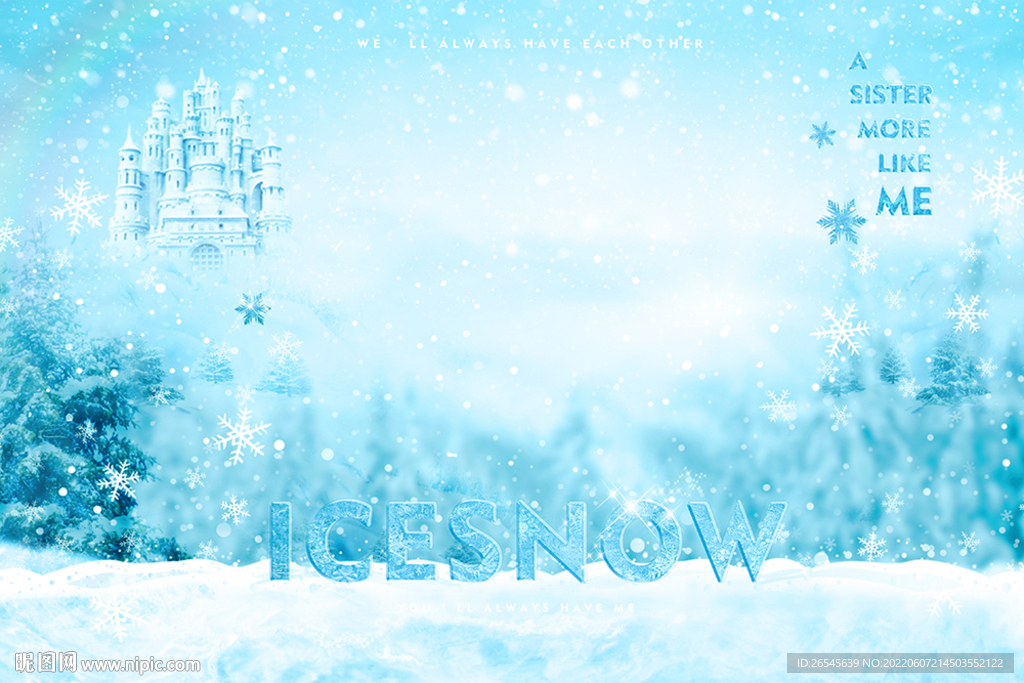 冰雪背景图片