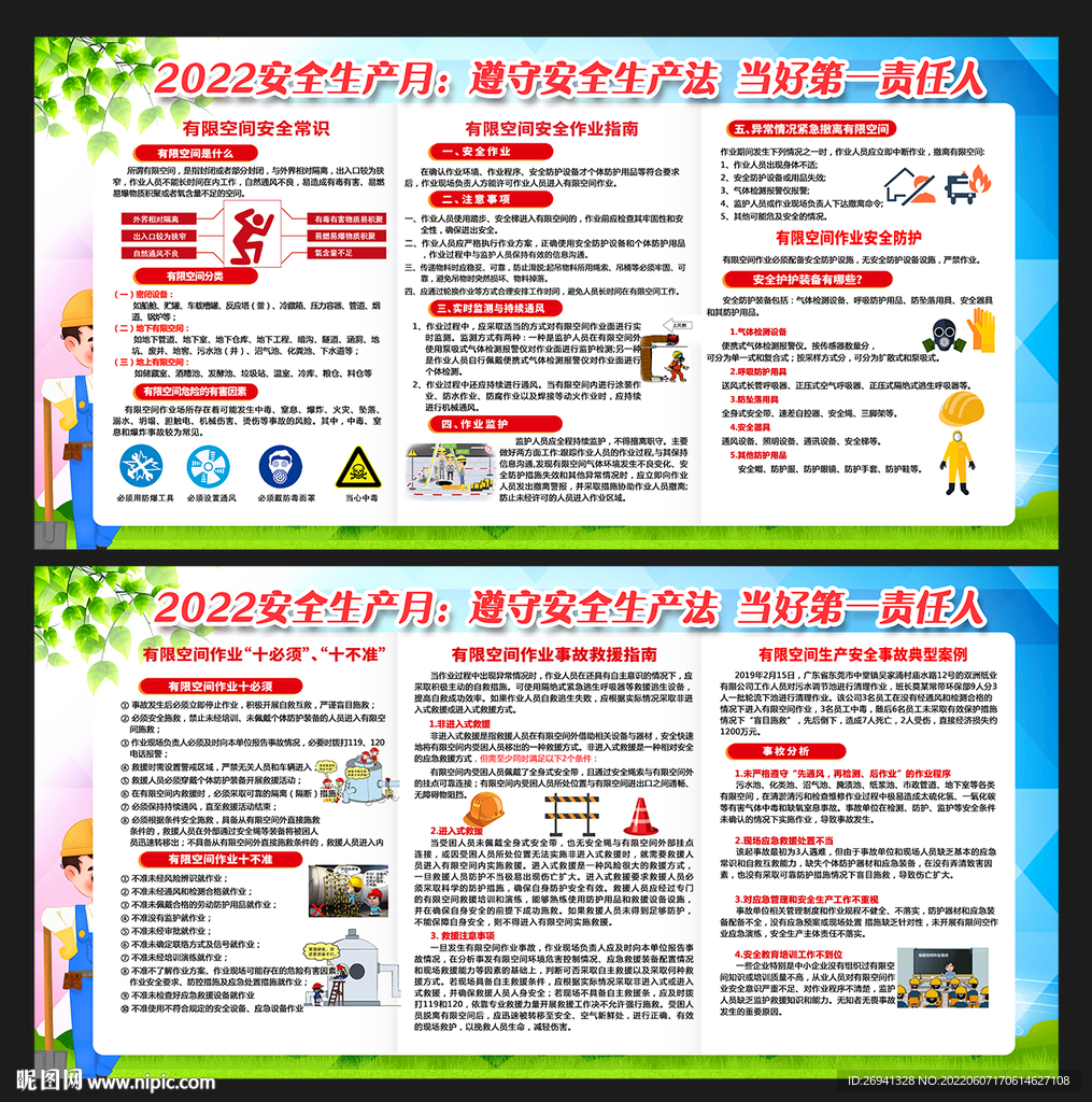 有限空间安全作业展板