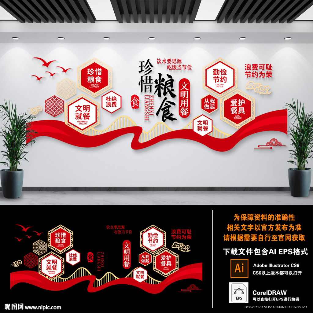  珍惜粮食文化墙