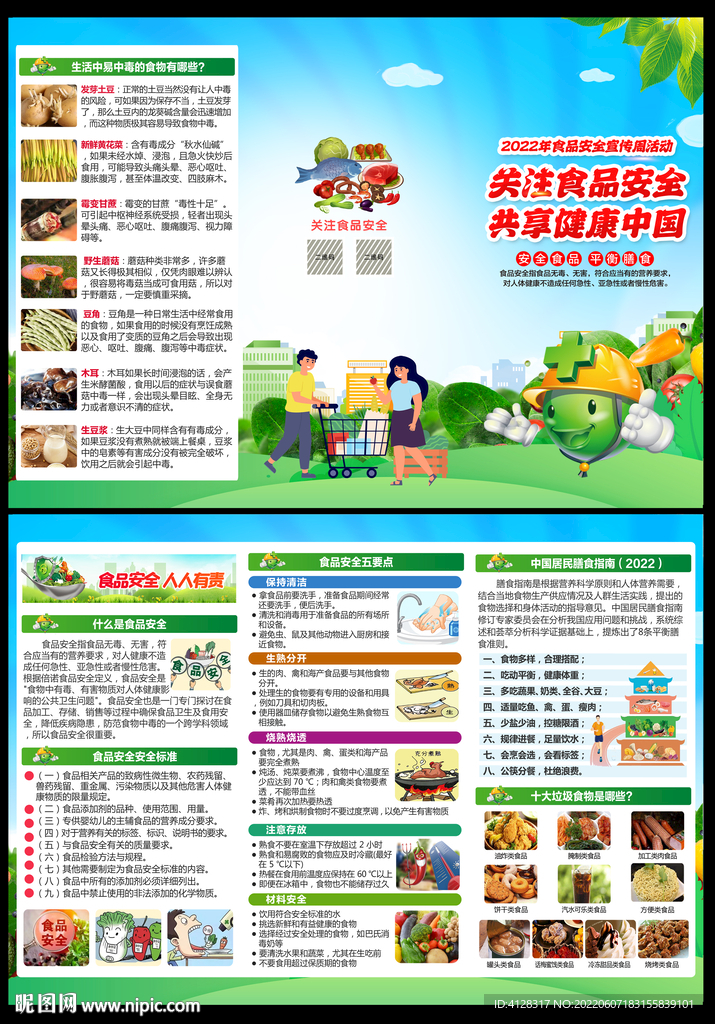 2022年食品安全日三折页