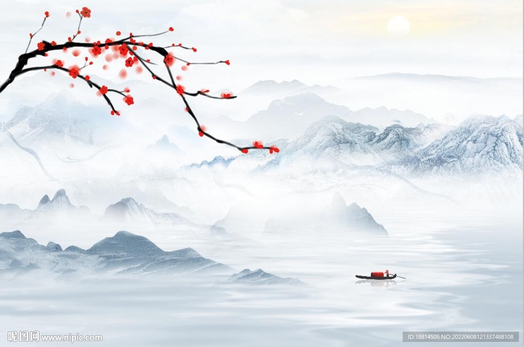 简约现代新中式背景墙