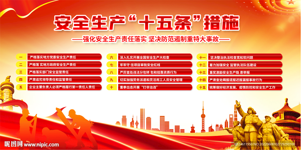 安全生产 十五条硬措施