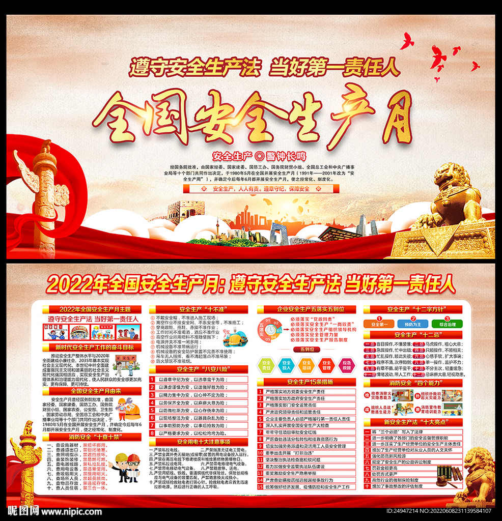 2022全国安全生产月宣传栏