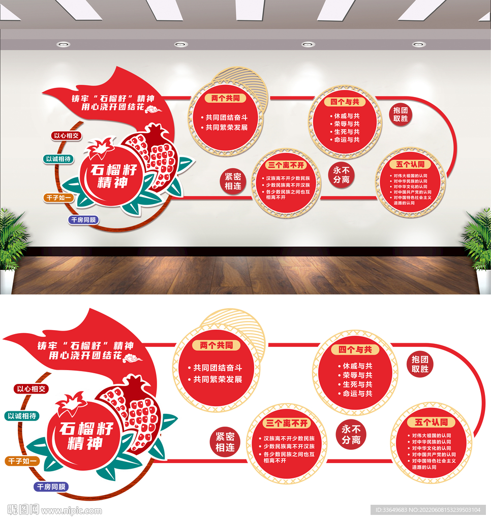 民族团结文化墙