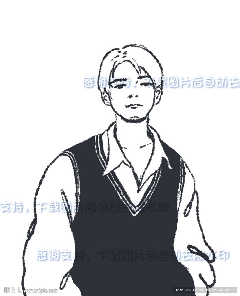 复古风格帅哥