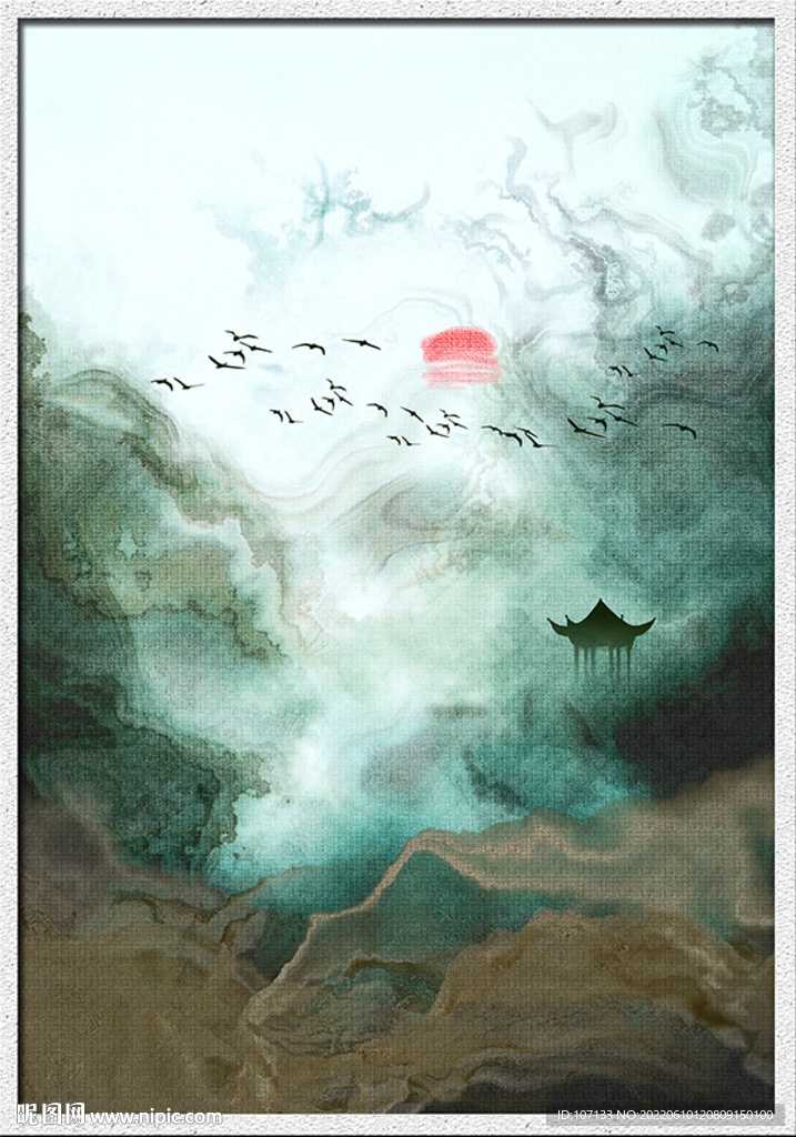 新中式水墨画