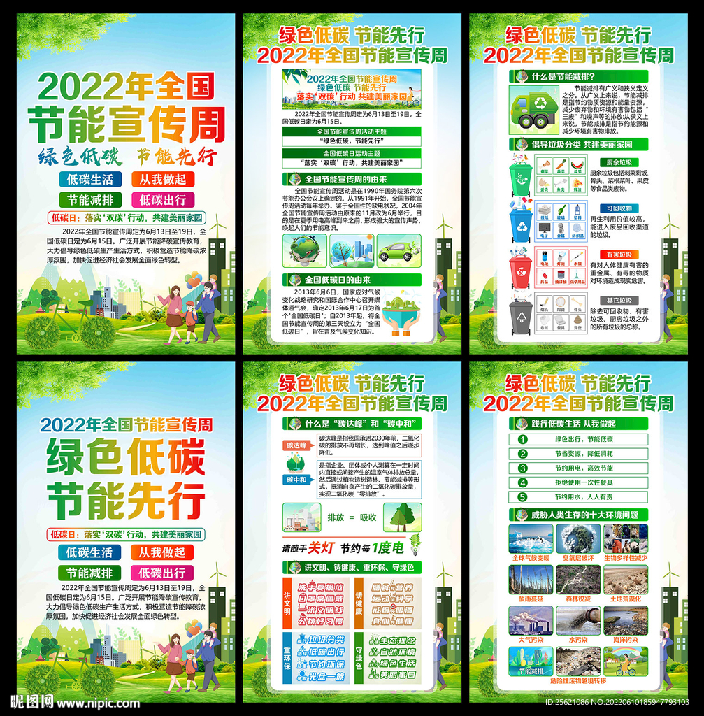 2022年全国节能宣传周展板